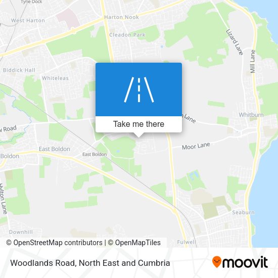 Woodlands Road map