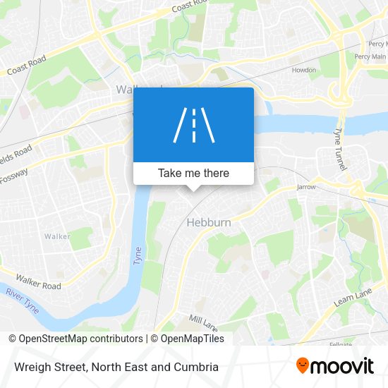 Wreigh Street map