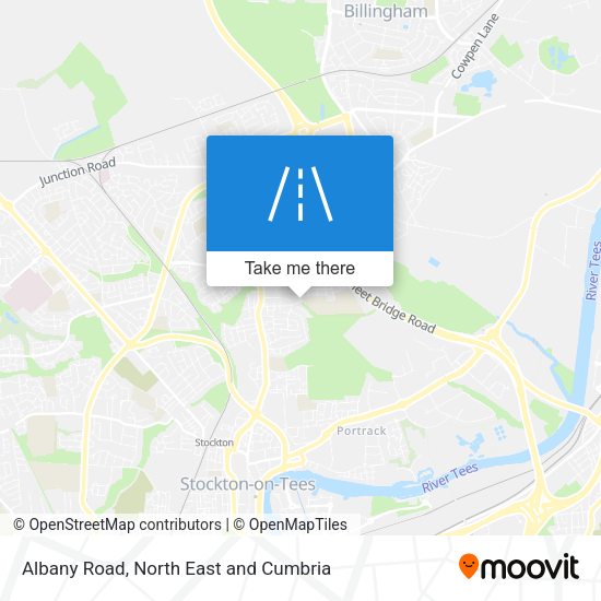 Albany Road map