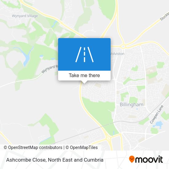 Ashcombe Close map