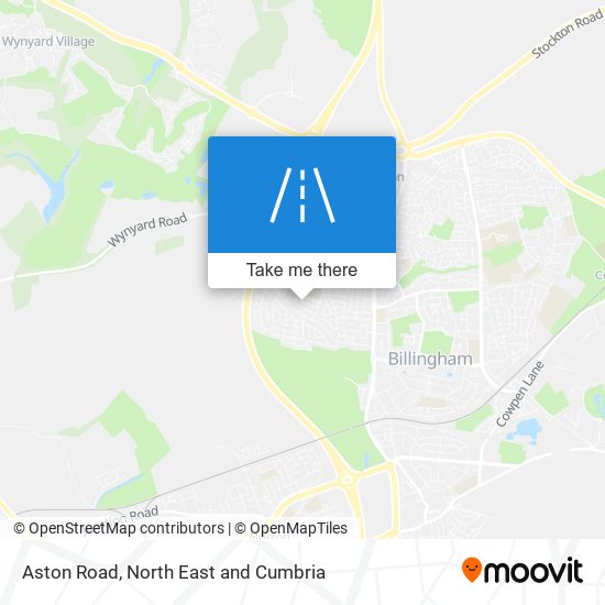 Aston Road map