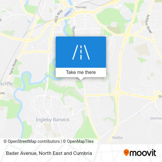 Bader Avenue map