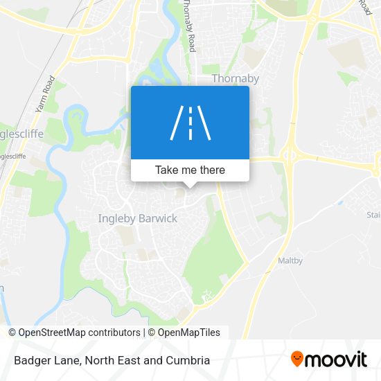 Badger Lane map