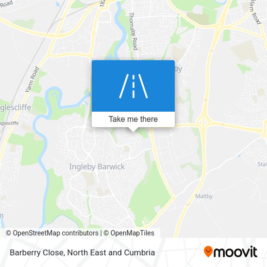 Barberry Close map