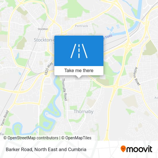 Barker Road map