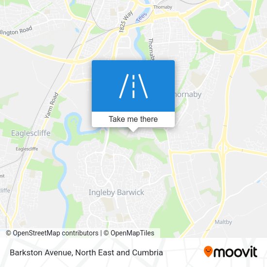 Barkston Avenue map