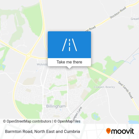 Barmton Road map