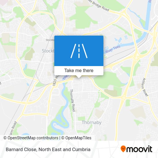 Barnard Close map