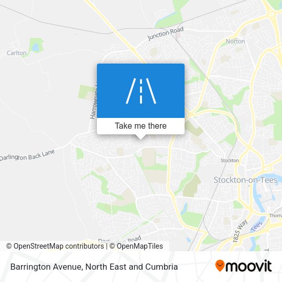 Barrington Avenue map