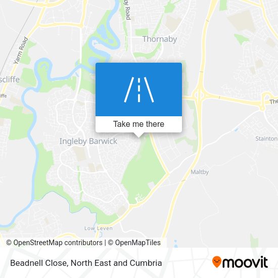Beadnell Close map