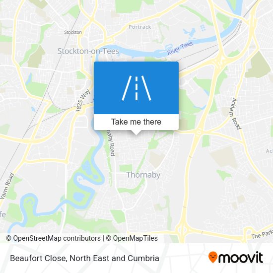 Beaufort Close map