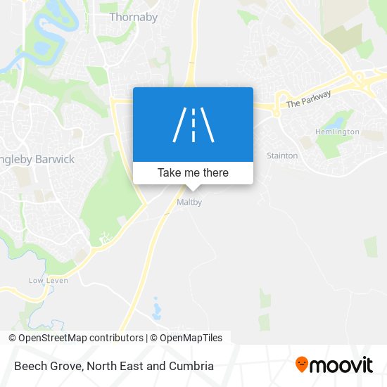 Beech Grove map