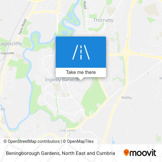 Beningborough Gardens map