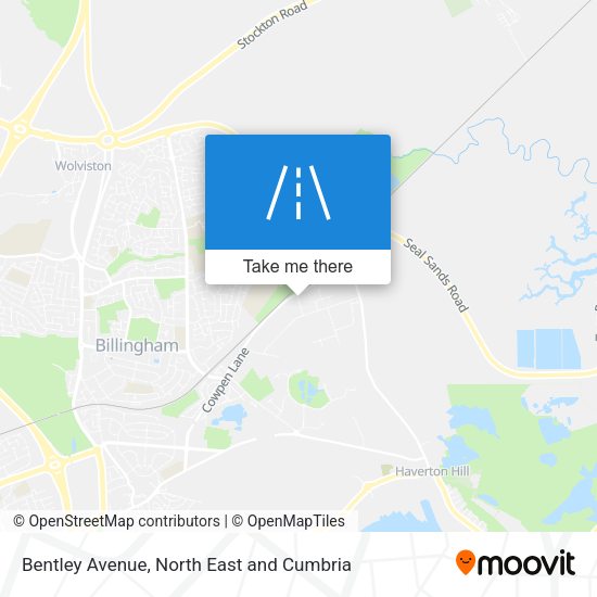 Bentley Avenue map