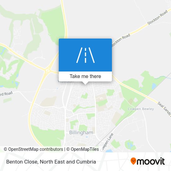 Benton Close map
