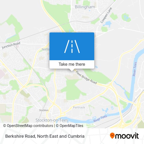 Berkshire Road map