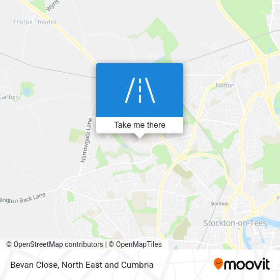 Bevan Close map