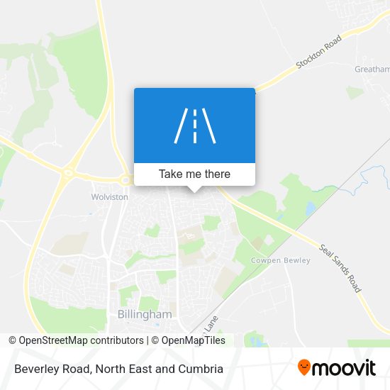 Beverley Road map