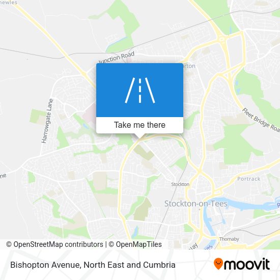 Bishopton Avenue map