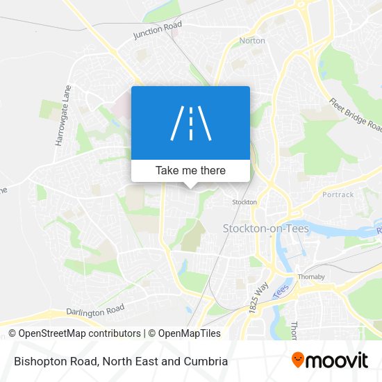 Bishopton Road map