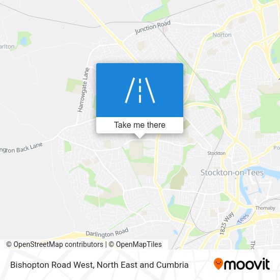 Bishopton Road West map