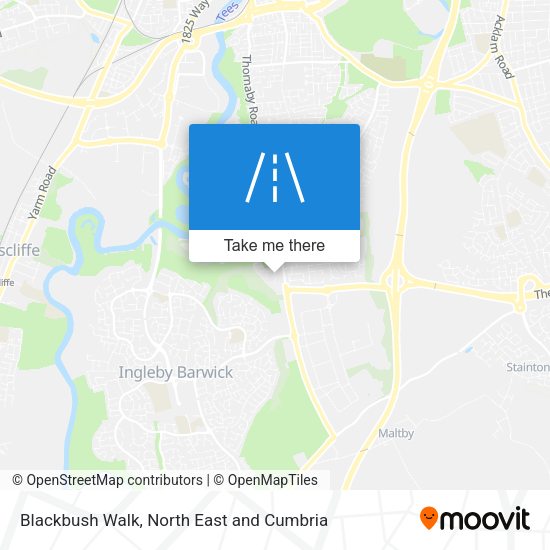 Blackbush Walk map