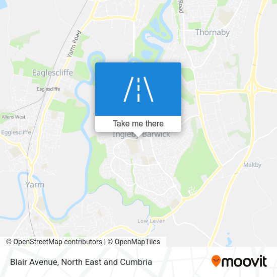 Blair Avenue map