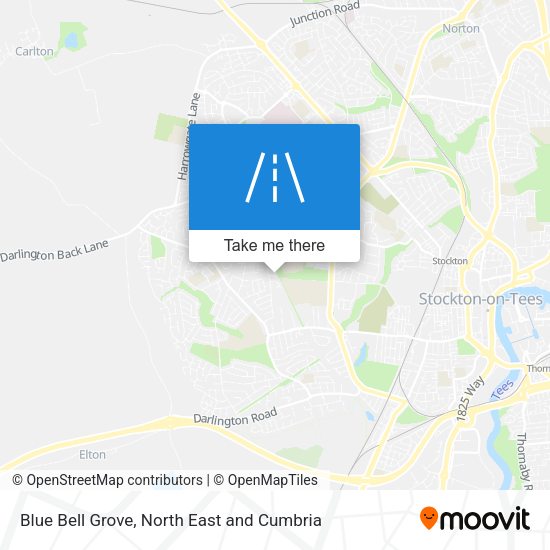 Blue Bell Grove map
