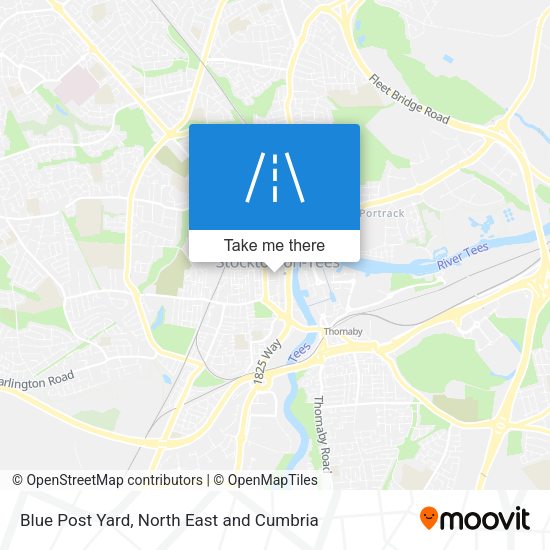 Blue Post Yard map