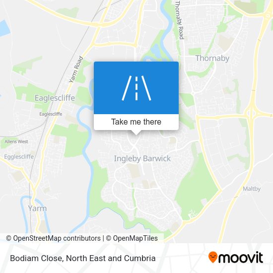 Bodiam Close map
