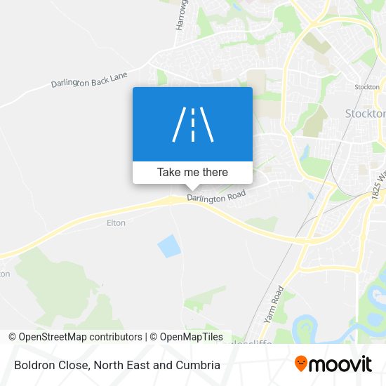 Boldron Close map