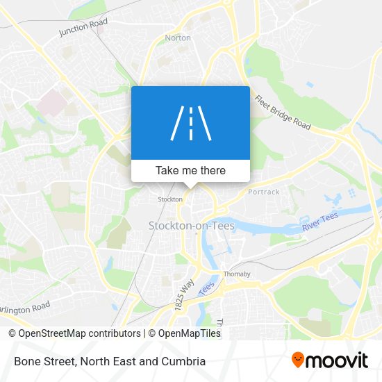 Bone Street map