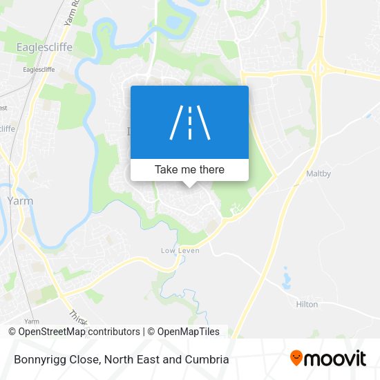 Bonnyrigg Close map