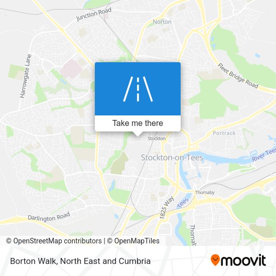 Borton Walk map