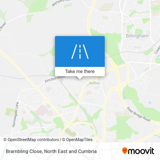Brambling Close map