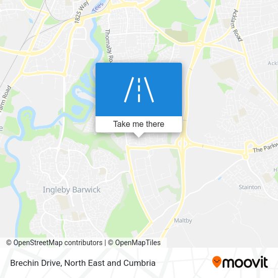 Brechin Drive map