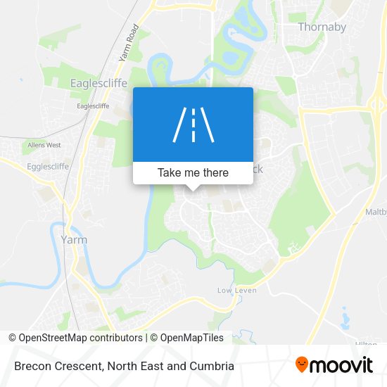 Brecon Crescent map