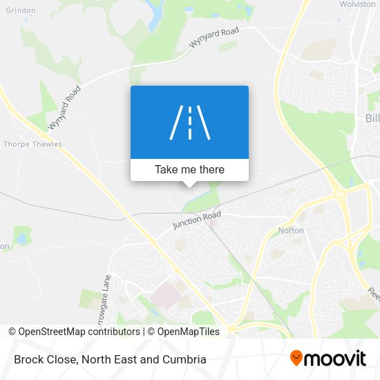 Brock Close map