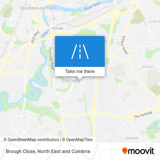 Brough Close map