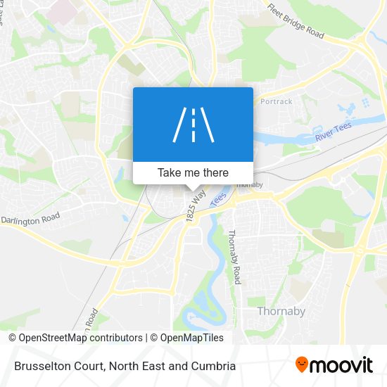 Brusselton Court map