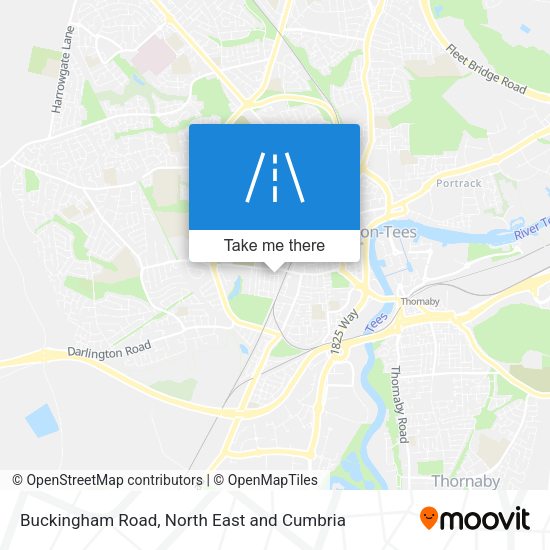 Buckingham Road map