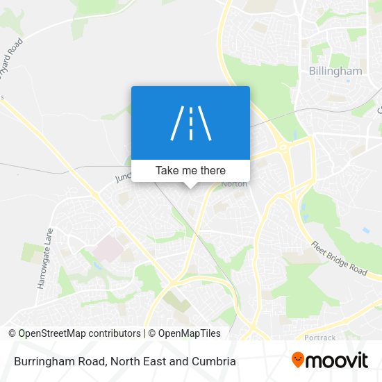 Burringham Road map