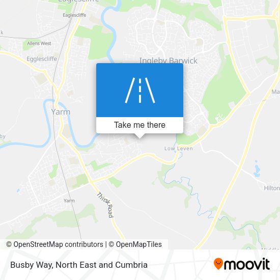 Busby Way map