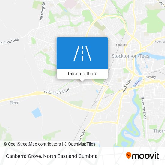 Canberra Grove map