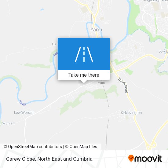 Carew Close map