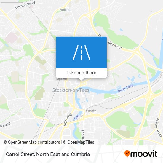 Carrol Street map