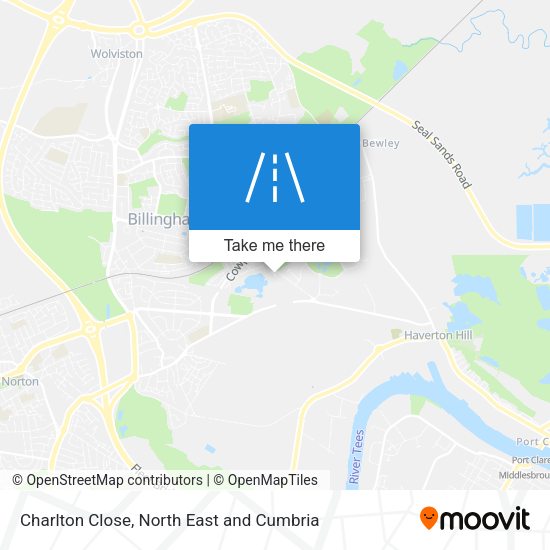 Charlton Close map