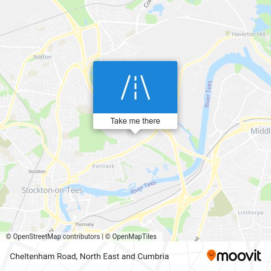 Cheltenham Road map