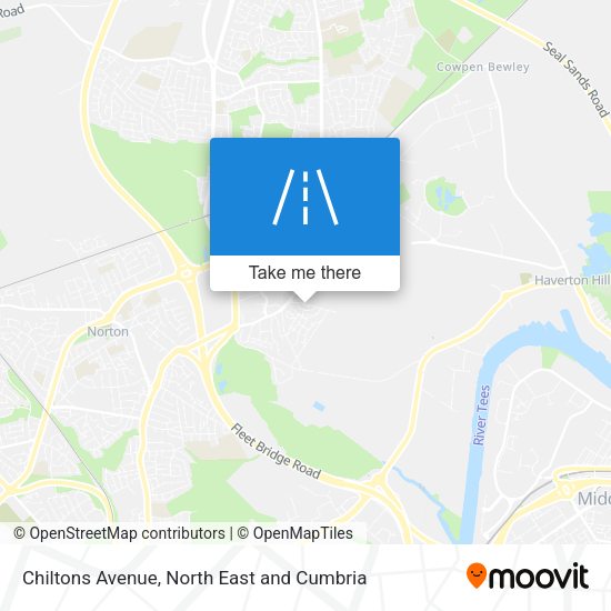 Chiltons Avenue map