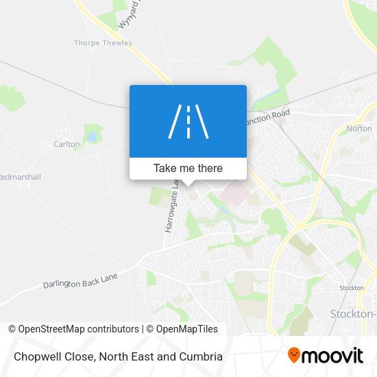 Chopwell Close map